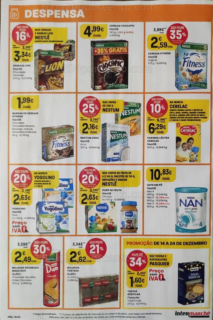 Antevisão Folheto INTERMARCHÉ Promoções + Natal de 14 a 24 dezembro