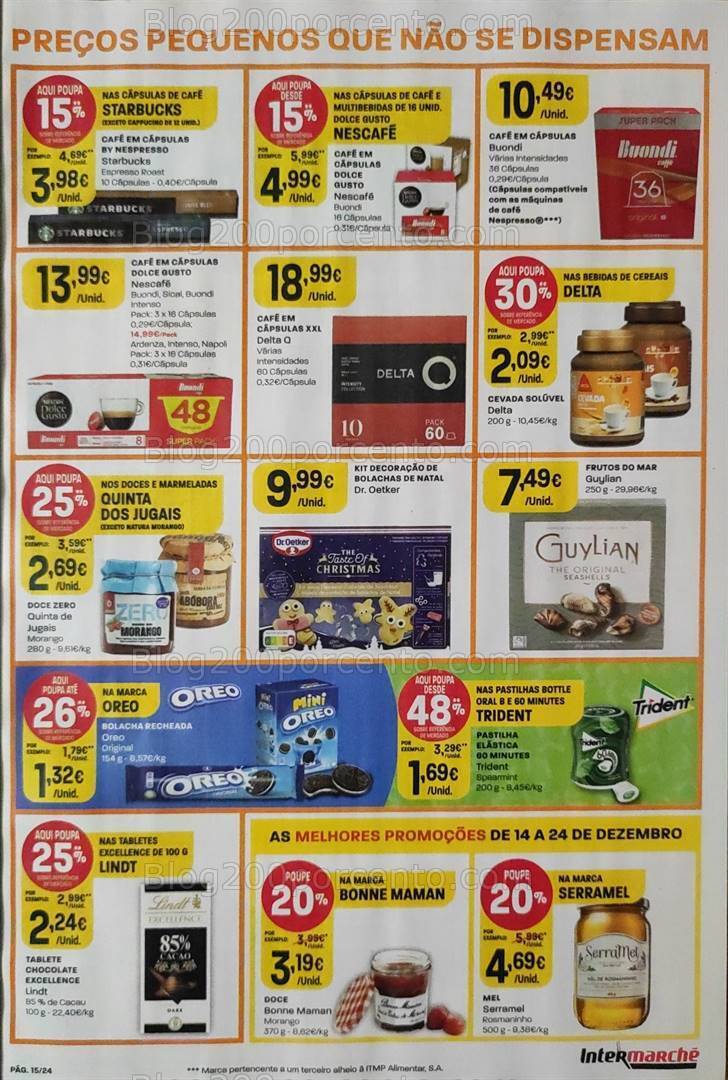 Antevisão Folheto INTERMARCHÉ Promoções + Natal de 14 a 24 dezembro
