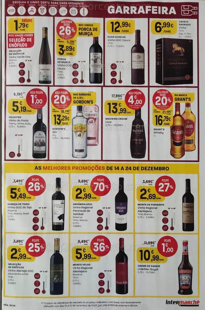 Antevisão Folheto INTERMARCHÉ Promoções + Natal de 14 a 24 dezembro