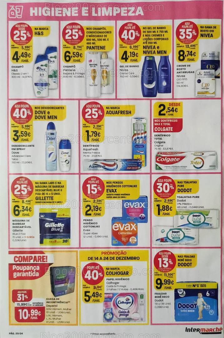 Antevisão Folheto INTERMARCHÉ Promoções + Natal de 14 a 24 dezembro