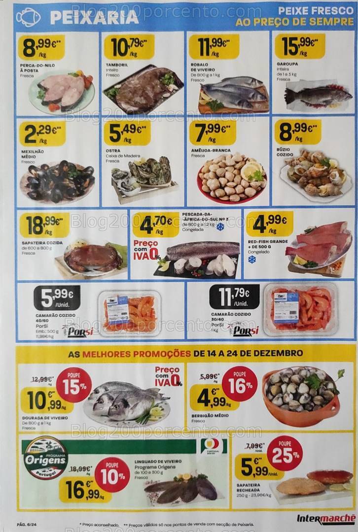 Antevisão Folheto INTERMARCHÉ Promoções + Natal de 14 a 24 dezembro
