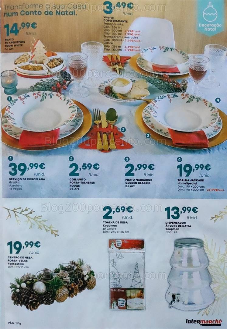 Antevisão Folheto INTERMARCHÉ Natal Promoções de 9 a 22 novembro