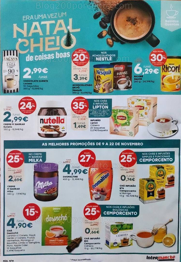 Antevisão Folheto INTERMARCHÉ Natal Promoções de 9 a 22 novembro