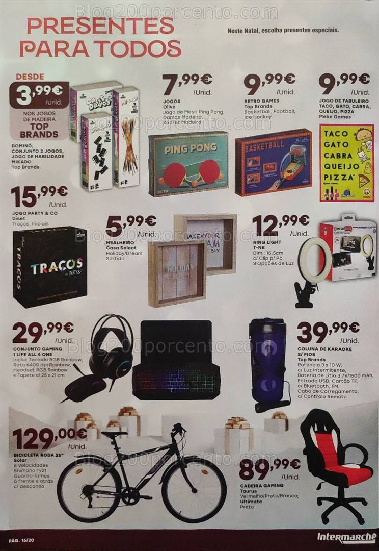 Antevisão Folheto INTERMARCHÉ Presentes de Natal - 23 novembro a 13 dezembro