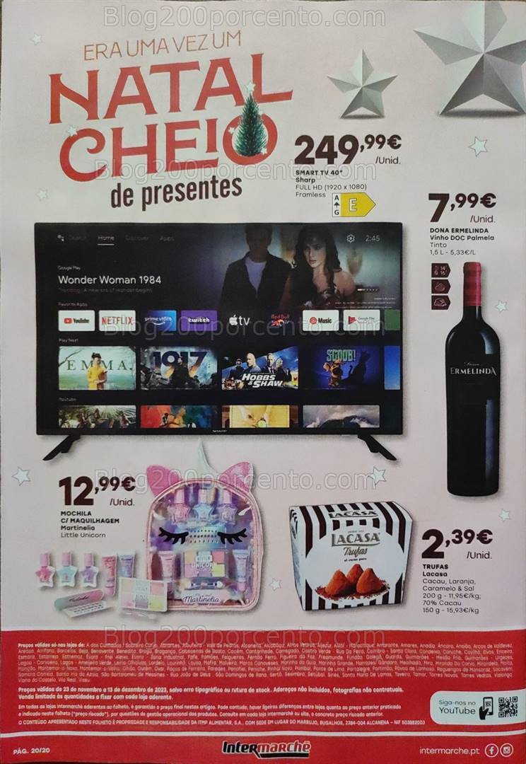 Antevisão Folheto INTERMARCHÉ Presentes de Natal - 23 novembro a 13 dezembro