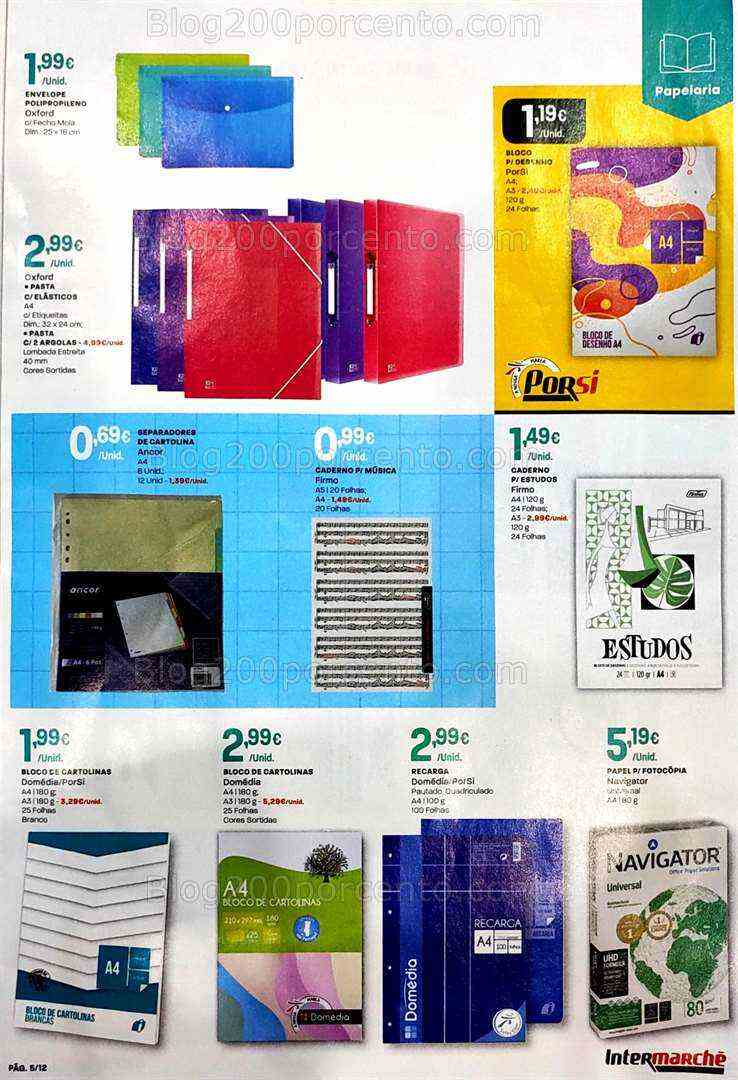 Antevisão Folheto INTERMARCHÉ Regresso às Aulas Promoções de 17 agosto a 20 setembro