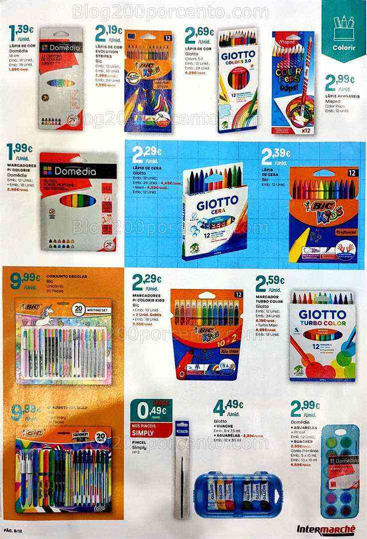 Antevisão Folheto INTERMARCHÉ Regresso às Aulas Promoções de 17 agosto a 20 setembro