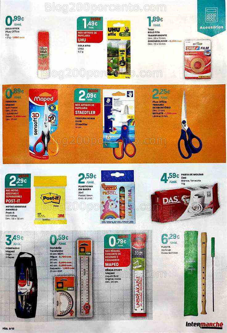 Antevisão Folheto INTERMARCHÉ Regresso às Aulas Promoções de 17 agosto a 20 setembro