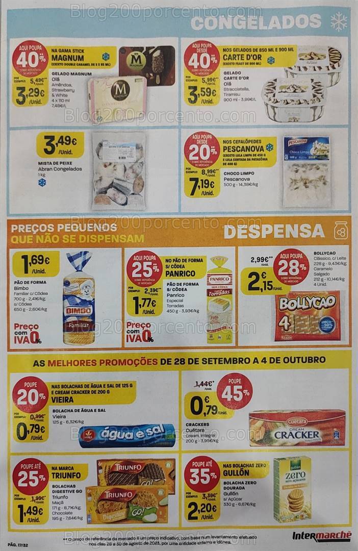 Antevisão Folheto INTERMARCHÉ Super Promoções de 28 setembro a 4 outubro