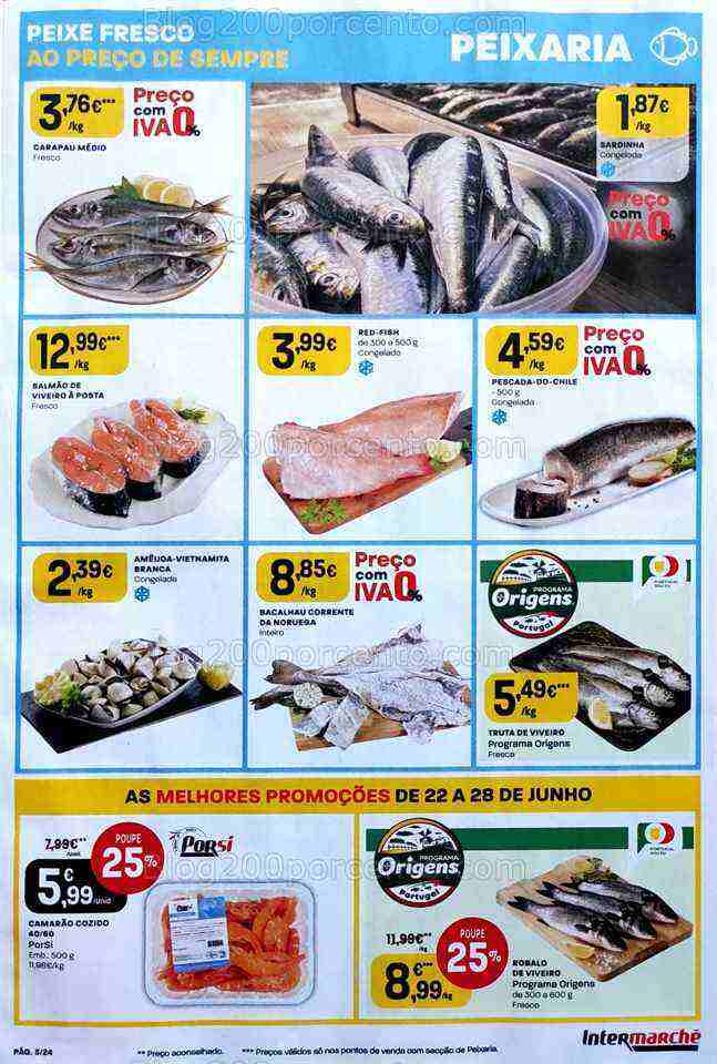 Antevisão Folheto INTERMARCHÉ Promoções de 22 a 28 junho