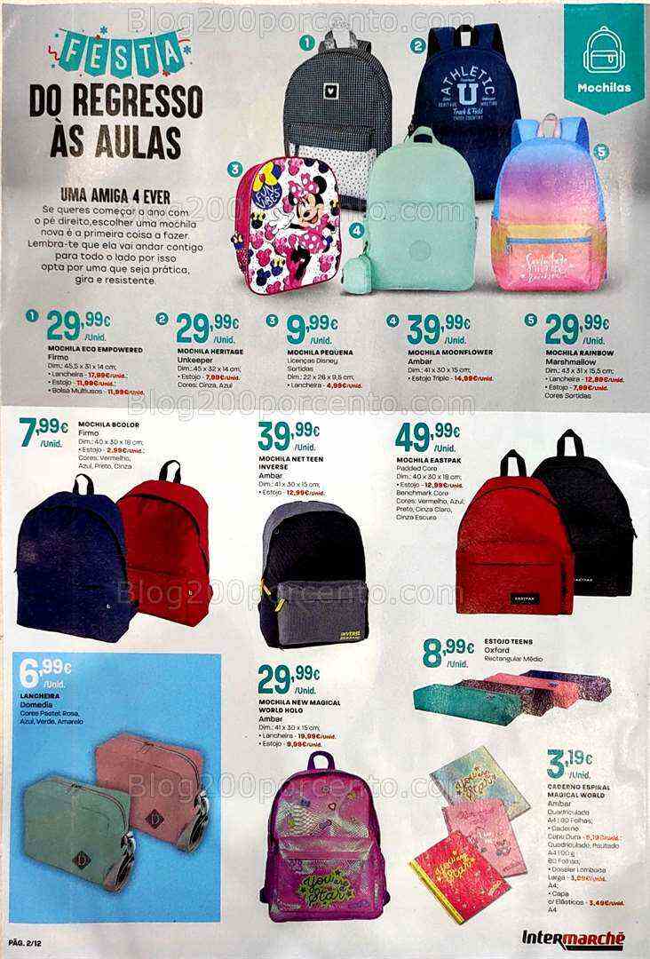Antevisão Folheto INTERMARCHÉ Regresso às Aulas Promoções de 17 agosto a 20 setembro