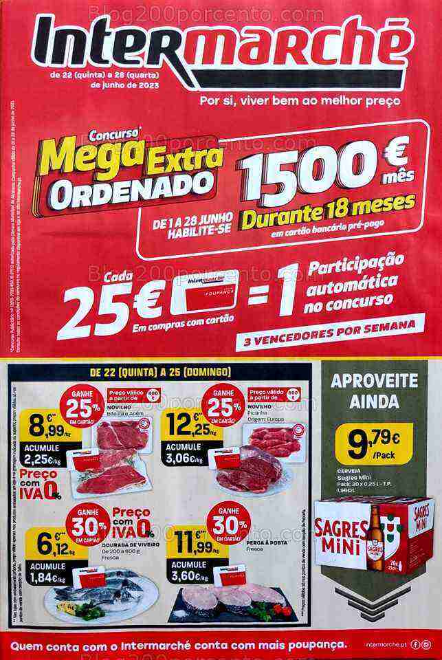 Antevisão Folheto INTERMARCHÉ Promoções de 22 a 28 junho