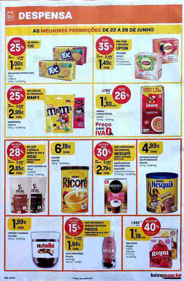 Antevisão Folheto INTERMARCHÉ Promoções de 22 a 28 junho