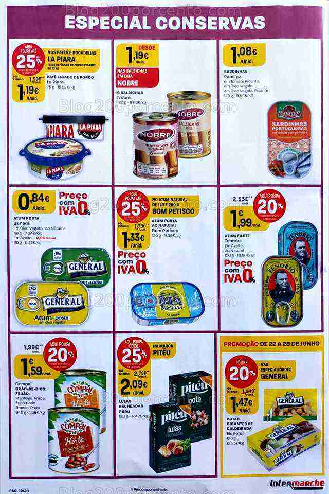 Antevisão Folheto INTERMARCHÉ Promoções de 22 a 28 junho