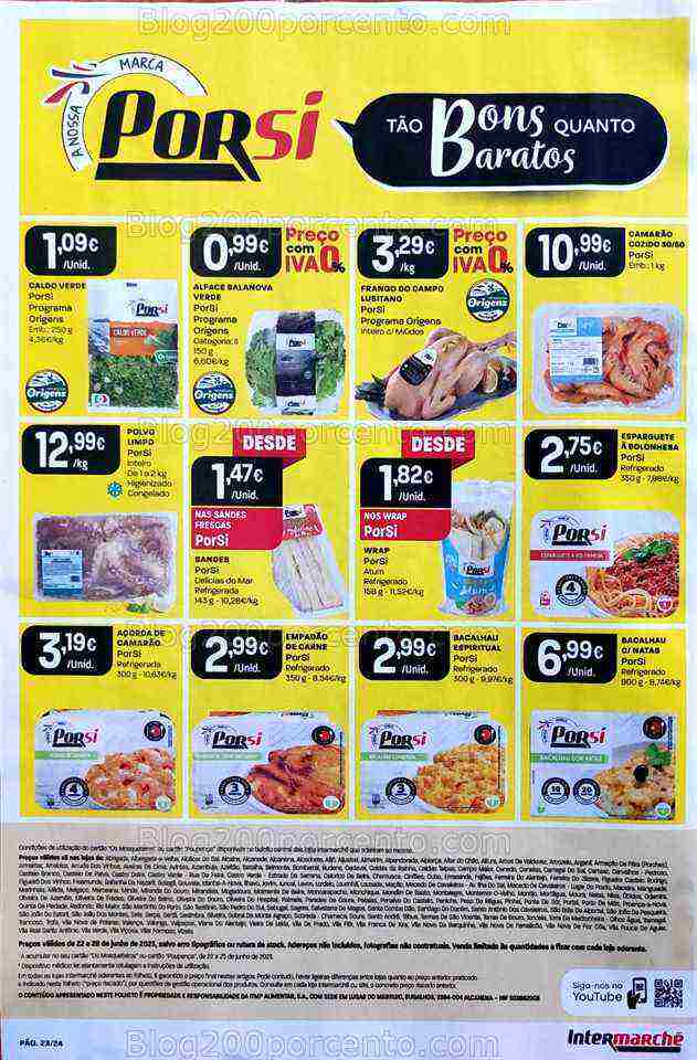 Antevisão Folheto INTERMARCHÉ Promoções de 22 a 28 junho