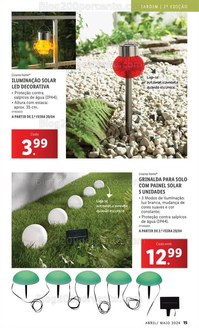 Antevisão Folheto LIDL Jardim Promoções a partir de 1 abril