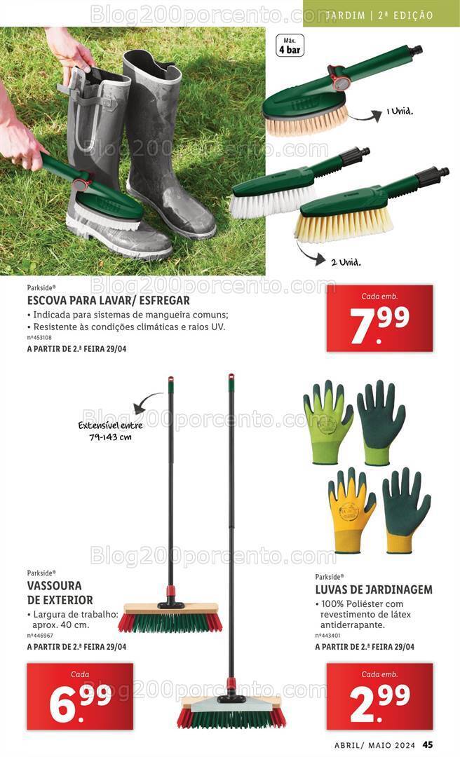 Antevisão Folheto LIDL Jardim Promoções a partir de 1 abril