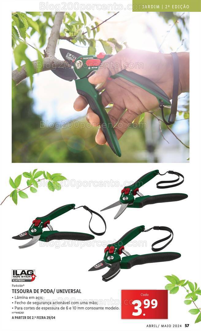 Antevisão Folheto LIDL Jardim Promoções a partir de 1 abril