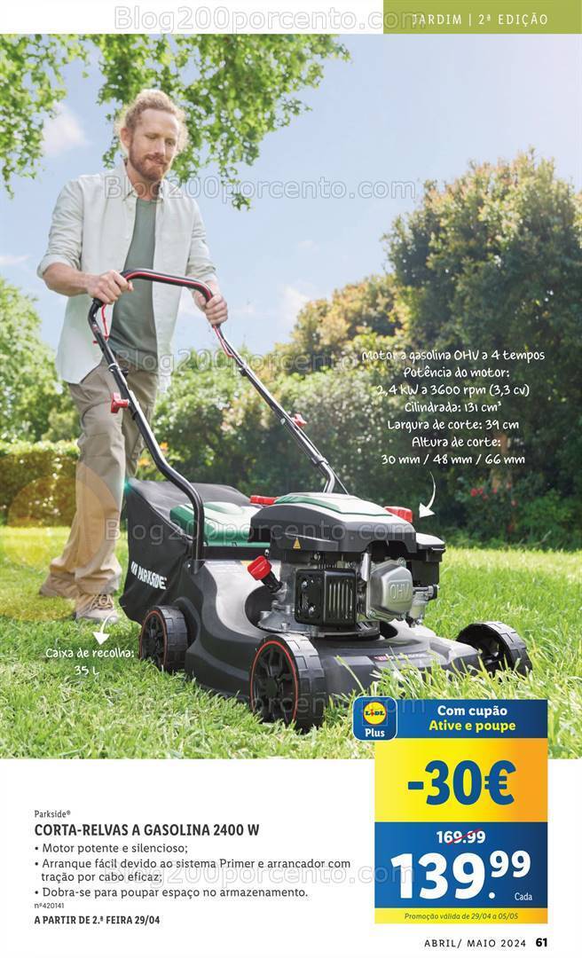 Antevisão Folheto LIDL Jardim Promoções a partir de 1 abril