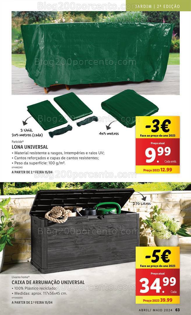 Antevisão Folheto LIDL Bazar Promoções a partir de 15 abril