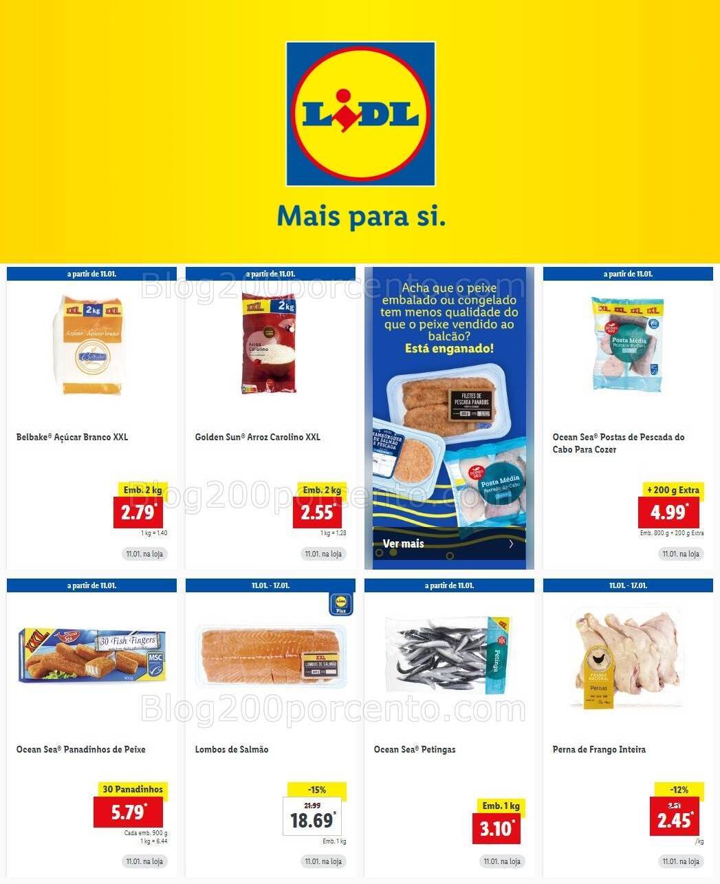 Antevisão Folheto LIDL Promoções de 11 a 17 janeiro