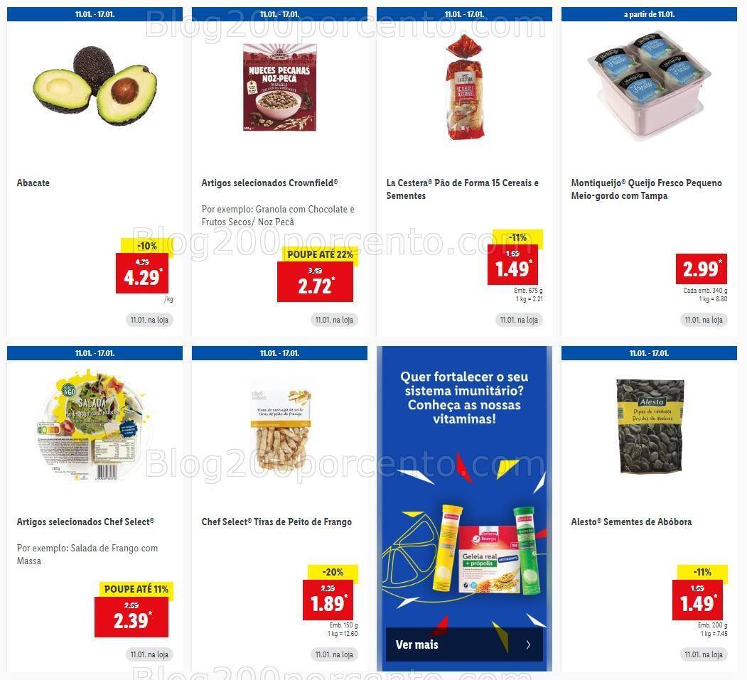 Antevisão Folheto LIDL Promoções de 11 a 17 janeiro