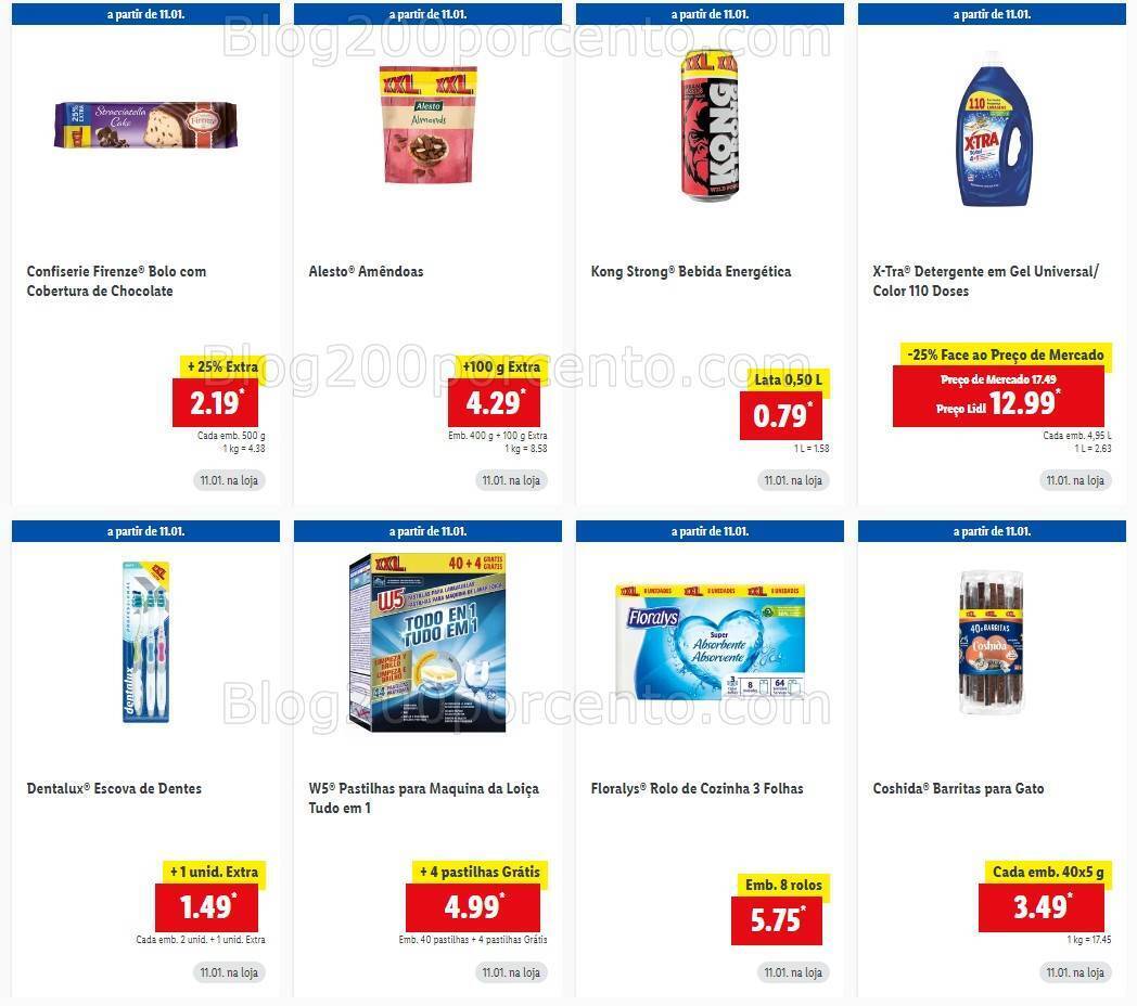 Antevisão Folheto LIDL Promoções de 11 a 17 janeiro