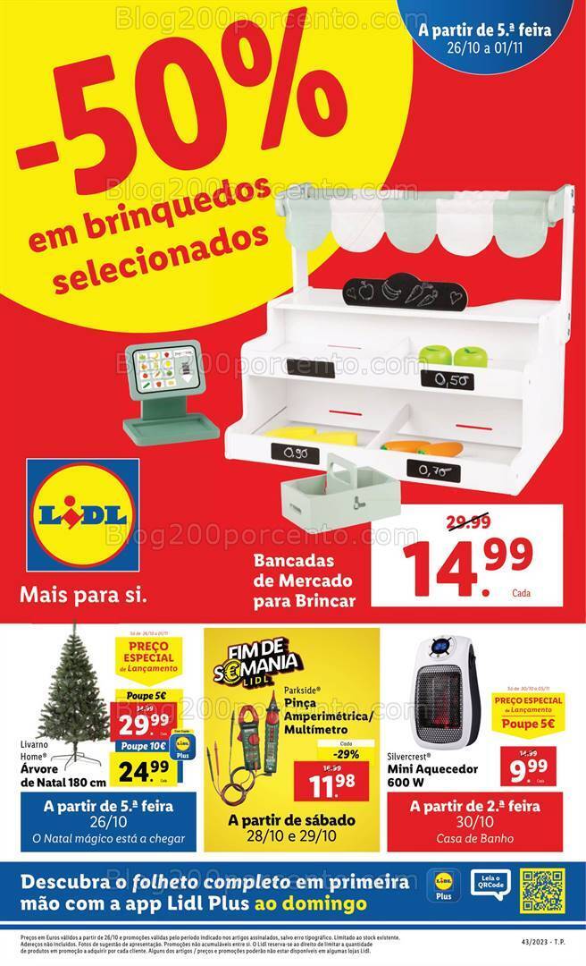 Antevisão Folheto LIDL Bazar Promoções a partir de 26 outubro