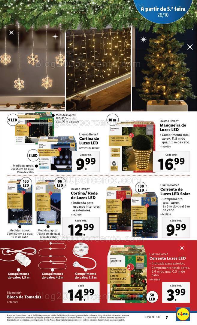 Antevisão Folheto LIDL Bazar Promoções a partir de 26 outubro