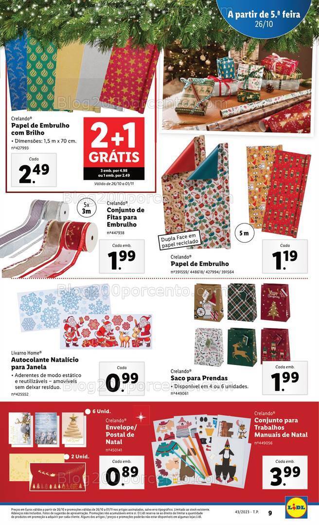 Antevisão Folheto LIDL Bazar Promoções a partir de 26 outubro