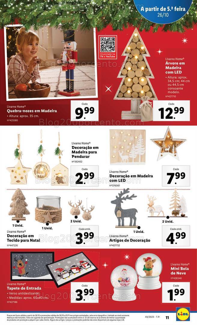 Antevisão Folheto LIDL Bazar Promoções a partir de 26 outubro