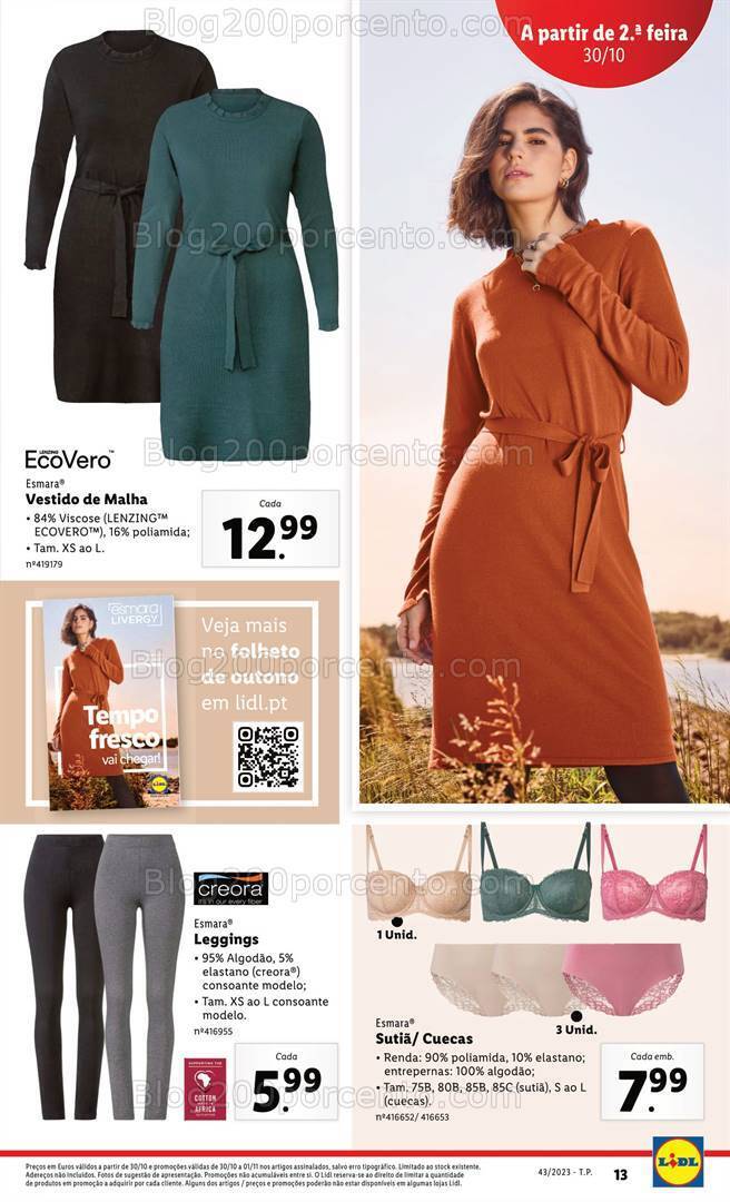 Antevisão Folheto LIDL Bazar Promoções de 26 outubro a 1 novembro