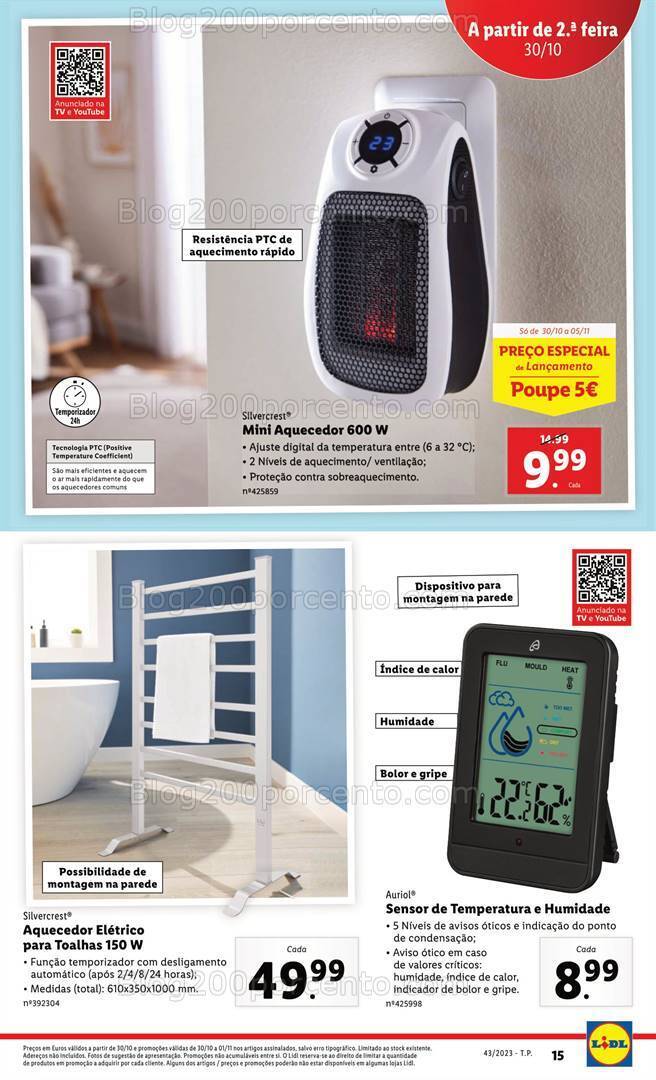 Antevisão Folheto LIDL Bazar Promoções de 26 outubro a 1 novembro