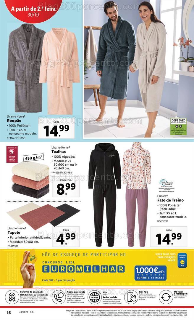 Antevisão Folheto LIDL Bazar Promoções de 26 outubro a 1 novembro