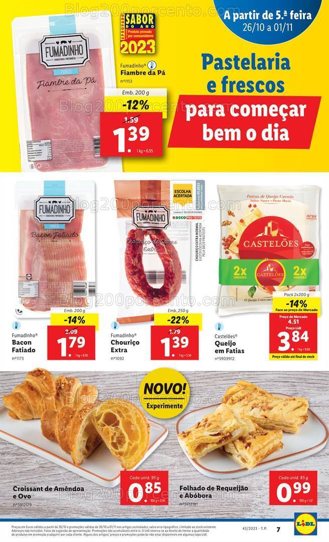 Antevisão Folheto LIDL Promoções de 26 outubro a 1 novembro