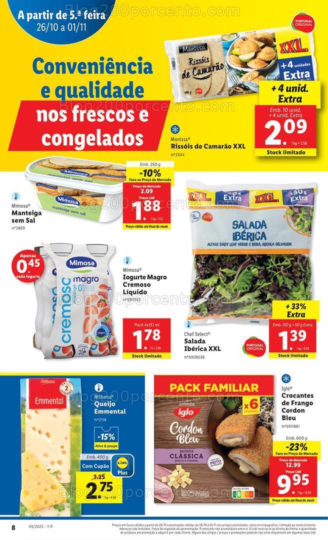 Antevisão Folheto LIDL Promoções de 26 outubro a 1 novembro