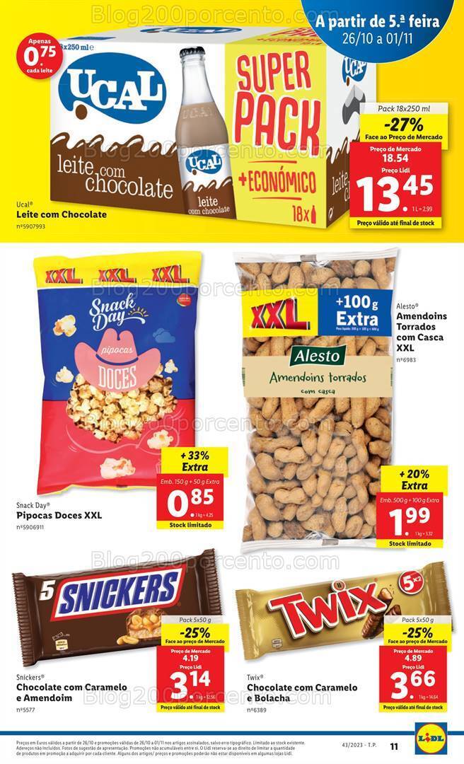 Antevisão Folheto LIDL Promoções de 26 outubro a 1 novembro