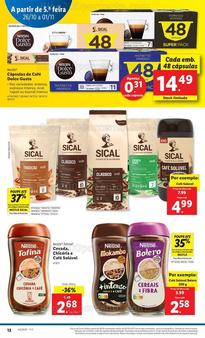 Antevisão Folheto LIDL Promoções de 26 outubro a 1 novembro