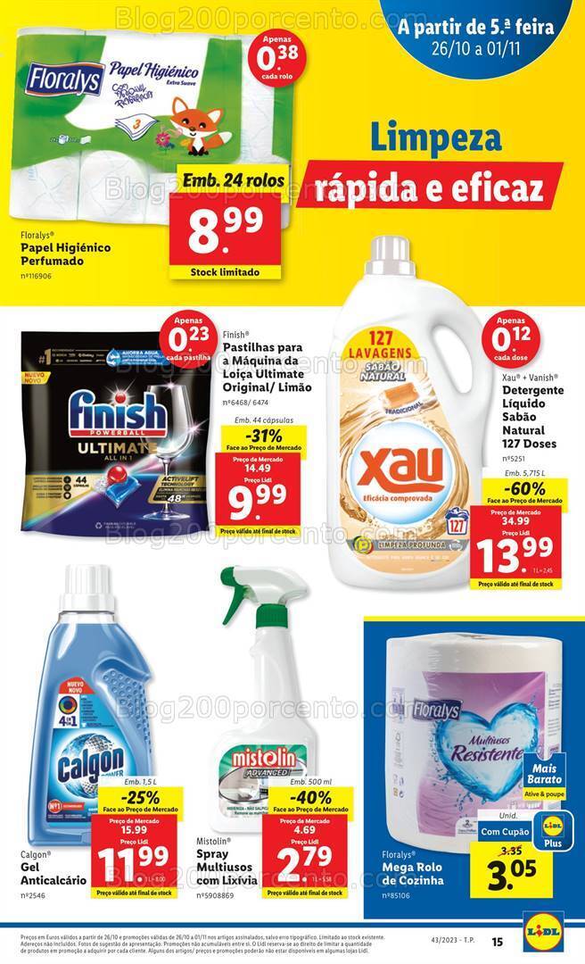 Antevisão Folheto LIDL Promoções de 26 outubro a 1 novembro