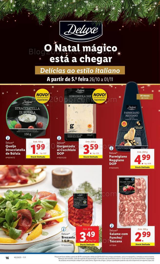 Antevisão Folheto LIDL Natal Promoções de 26 outubro a 1 novembro