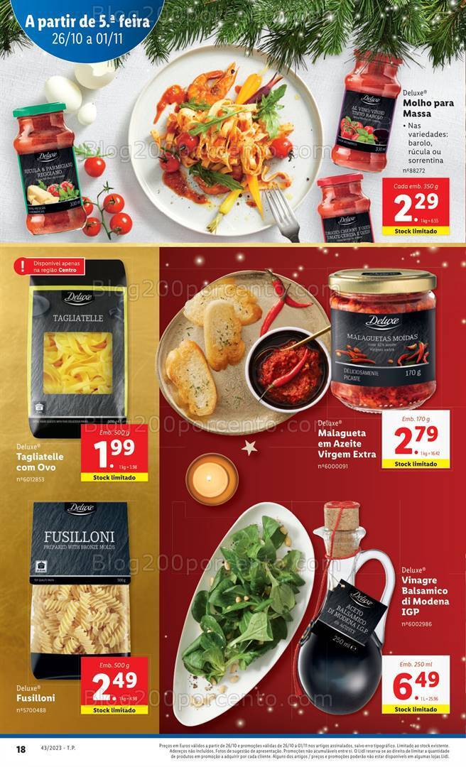 Antevisão Folheto LIDL Natal Promoções de 26 outubro a 1 novembro