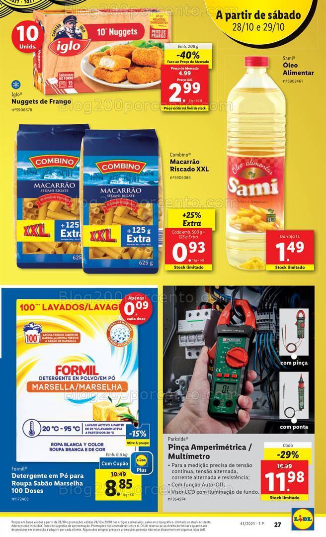 Antevisão Folheto LIDL Promoções de 26 outubro a 1 novembro