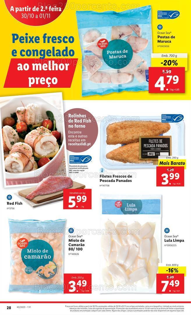 Antevisão Folheto LIDL Promoções de 26 outubro a 1 novembro