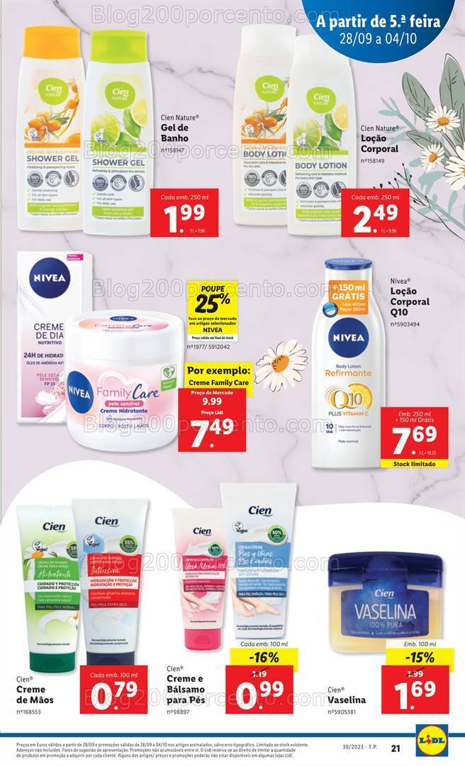 Antevisão Folheto LIDL Promoções de 28 setembro a 4 outubro