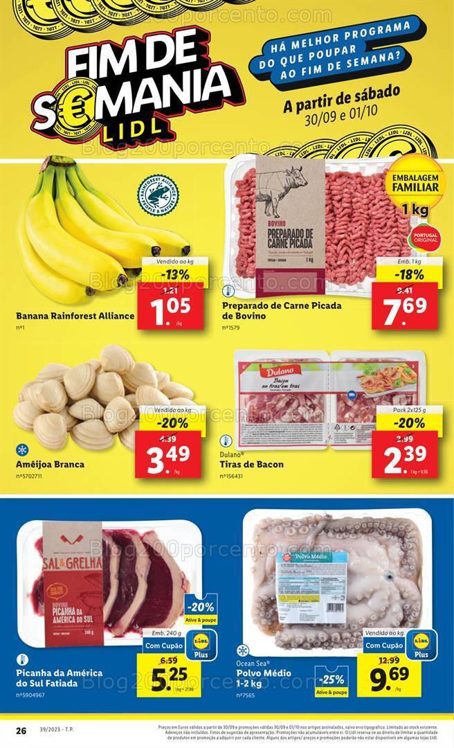 Antevisão Folheto LIDL Promoções de 28 setembro a 4 outubro