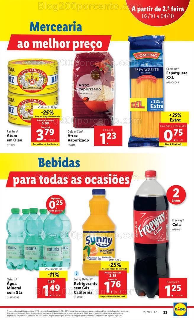 Antevisão Folheto LIDL Promoções de 28 setembro a 4 outubro
