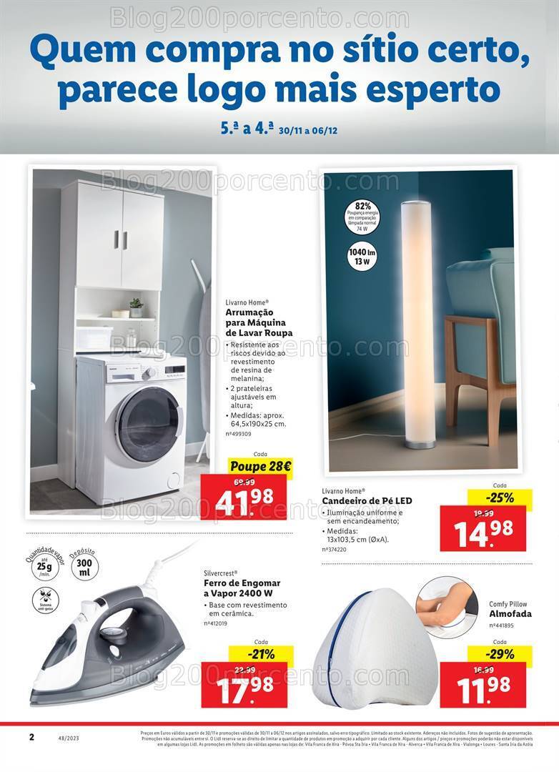Antevisão Folheto LIDL Extra II Promoções de 30 novembro a 6 dezembro