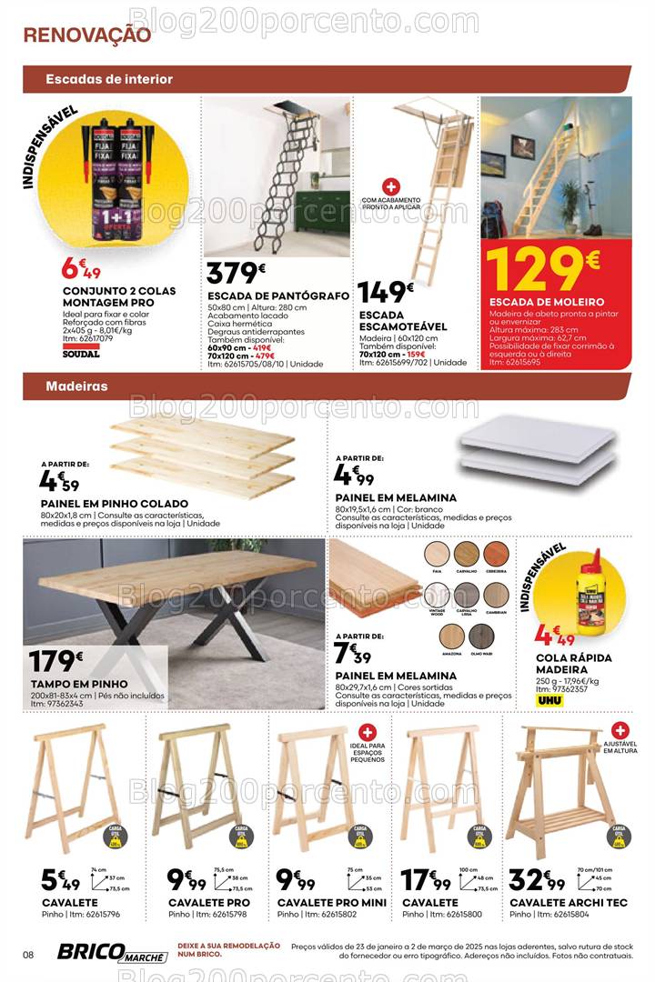 Antevisão Folheto BRICOMARCHÉ Renovação Promoções 23 janeiro a 2 março