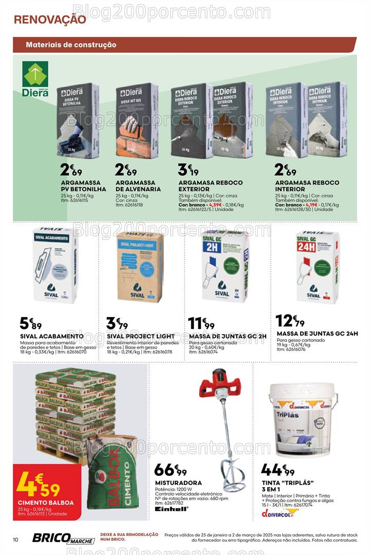 Antevisão Folheto BRICOMARCHÉ Renovação Promoções 23 janeiro a 2 março