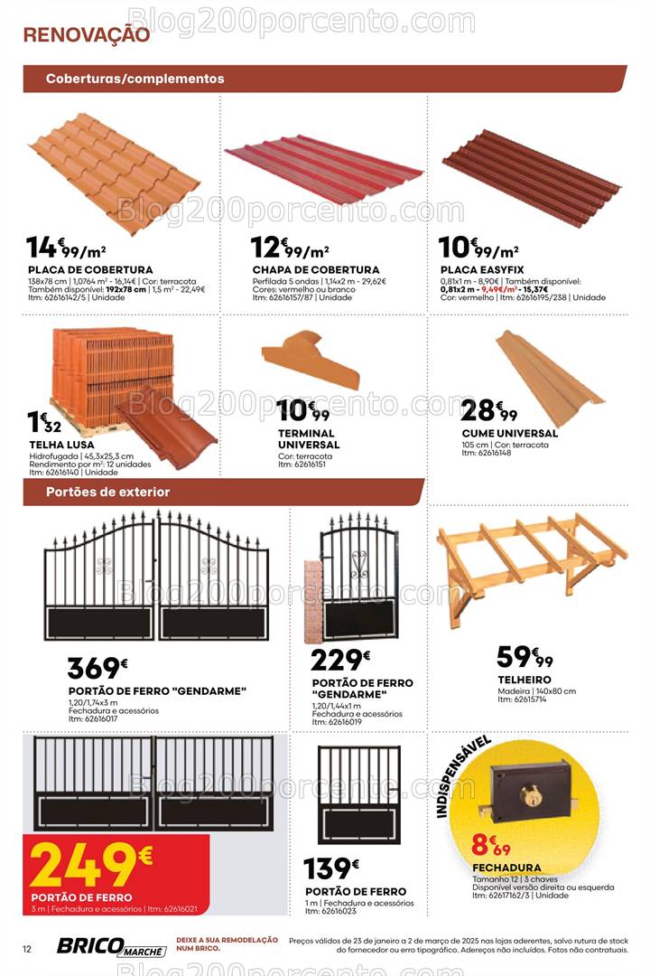 Antevisão Folheto BRICOMARCHÉ Renovação Promoções 23 janeiro a 2 março